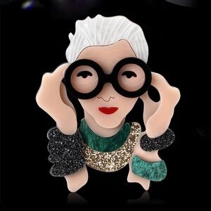 Fashion Icon Lady Brooch